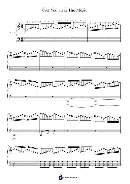 Can You Hear The Music Sheet Music by Ludwig Göransson-Arr.Priestvy