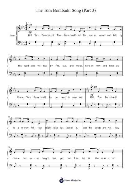 The Tom Bombadil Song (Part 3) Sheet Music by Keykins Micklass-Arr.Malclaude