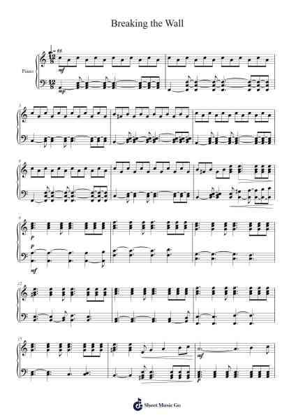 Breaking the Wall Sheet Music by undefined-Arr.Seac