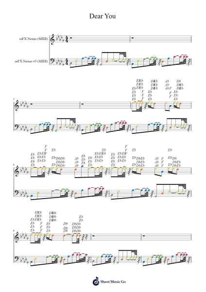 Dear You Sheet Music by -Arr.Dwightlitt
