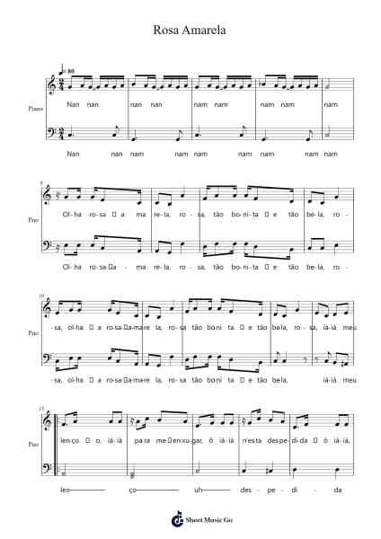 Rosa Amarela Sheet Music by Heitor Villa-Lobos-Arr.Crylip