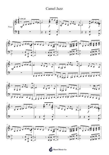 Camel Jazz Sheet Music by Tommy Tallarico-Arr.Reylot