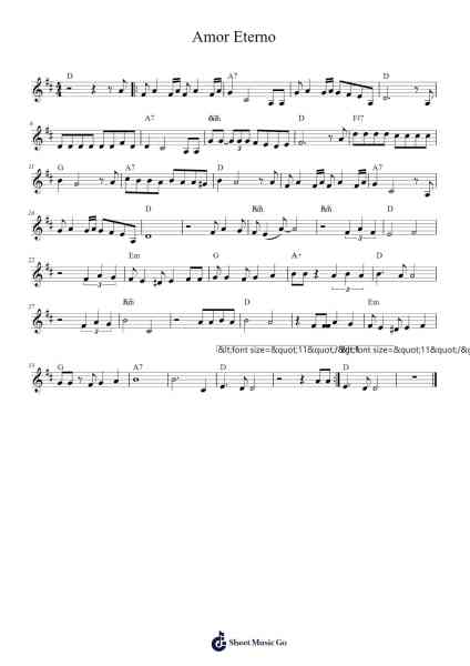 Amor Eterno Sheet Music by Juan Gabriel-Arr.Shawloyd