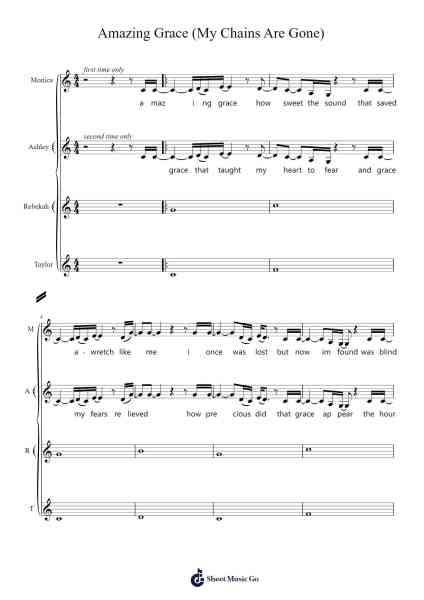 Amazing Grace (My Chains Are Gone) Sheet Music by Chris Tomlin-Arr.Hedbill
