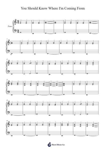 You Should Know Where I'm Coming From Sheet Music by Banks-Arr.Cisraine