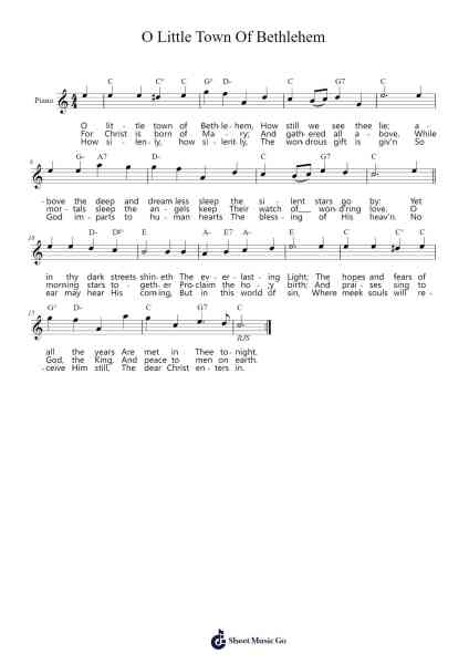 O Little Town Of Bethlehem Sheet Music by Lewis H. Redner-Arr.Sywatt