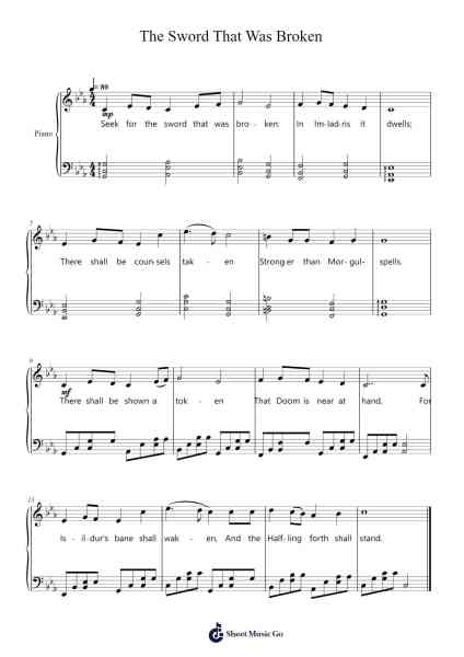 The Sword That Was Broken Sheet Music by Keykins Micklass-Arr.Tifville