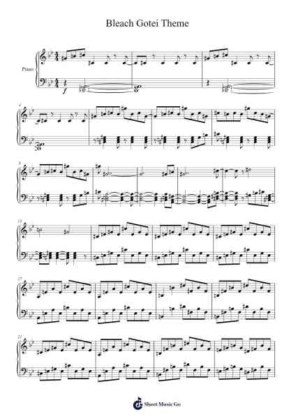 Bleach Gotei Theme Sheet Music by Insoon-Arr.Derkyle