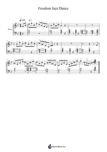Freedom Jazz Dance Sheet Music by Eddie Harris-Arr.Hamtout Joeholt