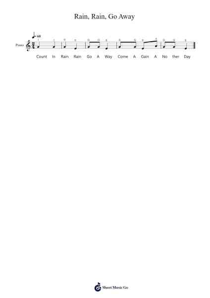 Rain, Rain, Go Away Sheet Music by Misc Traditional-Arr.Polwer Sharpger