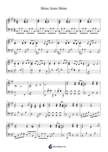 Shine Jesus Shine Sheet Music by Graham Kendrick-Arr.Denuel Shirbill