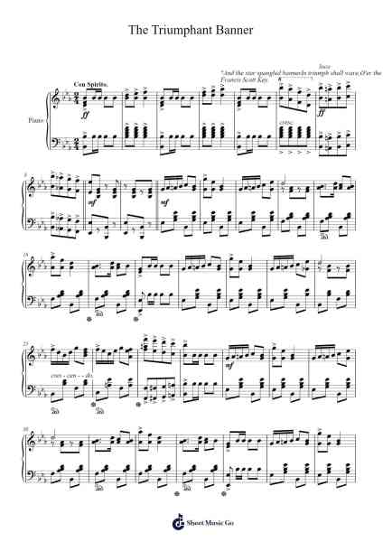 The Triumphant Banner Sheet Music by Edward Taylor Paull-Arr.Boothron