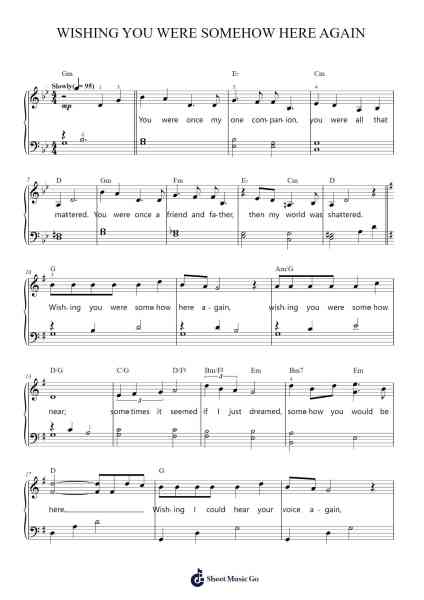 Wishing You Were Somehow Here Again Sheet Music by Andrew Lloyd Webber/Charles Hart/Richard Stilgoe-Arr.Everkeith Abters