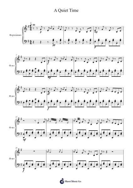 A Quiet Time Sheet Music by undefined-Arr.Laupound