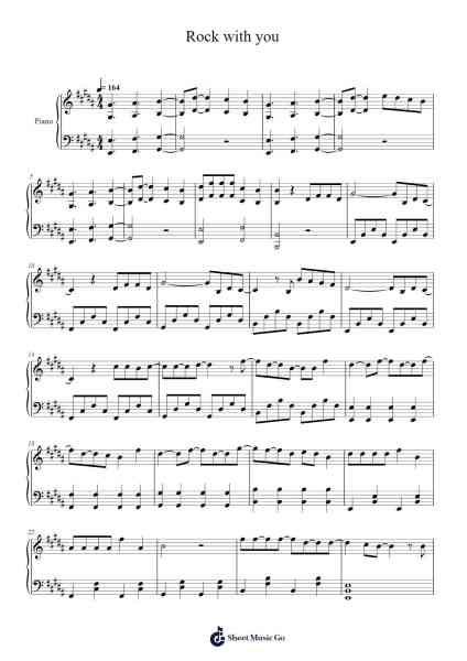 Rock with you Sheet Music by SEVENTEEN-Arr.Fredcamp Viomia