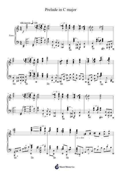 Prelude in C major Sheet Music by Ian Lee-Arr.Branbart