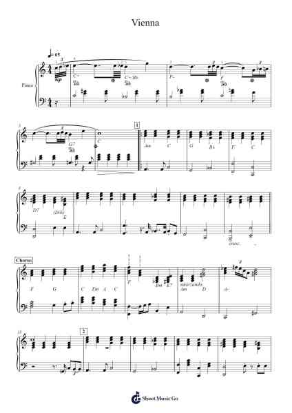 Vienna Sheet Music by Billy Joel-Arr.Humbryce Vanral