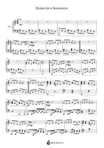 Hymn for a Scarecrow Sheet Music by Tally Hall-Arr.Mikejay Croftges