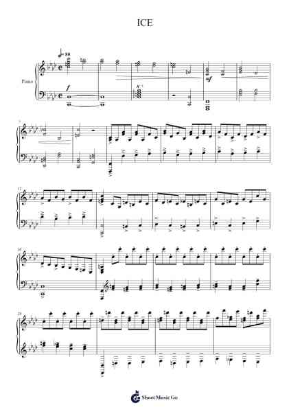 ICE Sheet Music by Ice-Arr.Danchloe
