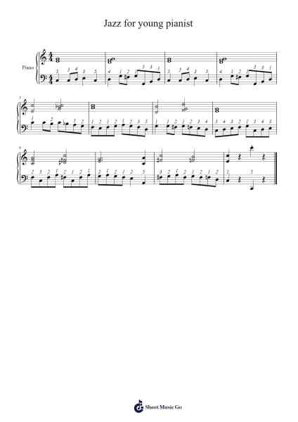 Jazz for young pianist Sheet Music by Oscar Peterson-Arr.Diabaird