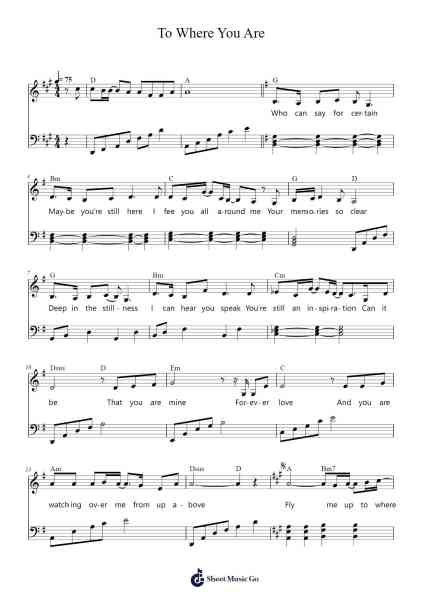 To Where You Are Sheet Music by Richard Marx-Arr.Alruth