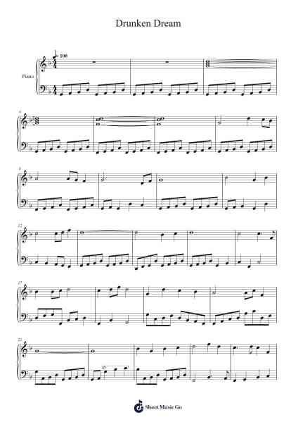 Drunken Dream Sheet Music by 林海-Arr.Hagpold