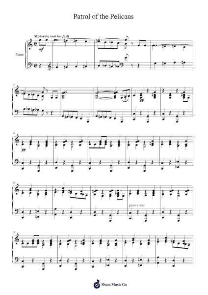 Patrol of the Pelicans (1926) Sheet Music by George L. Cobb-Arr.Duntrick