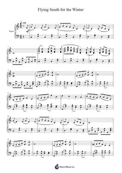 Flying South for the Winter Sheet Music by Alac Floleigh-Arr.Hartclife Joudrea