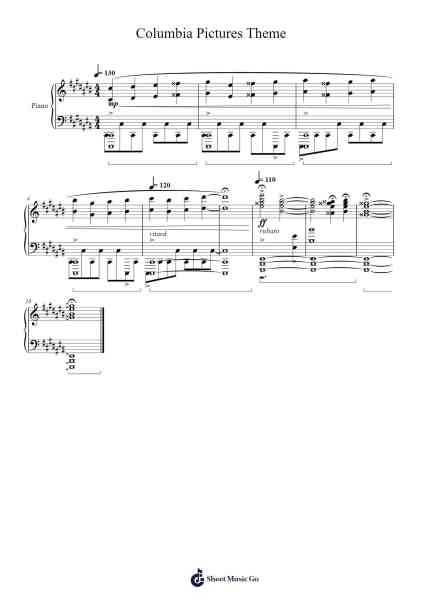 Columbia Pictures Theme Sheet Music by Misc Soundtrack-Arr.Ausdam Pukin