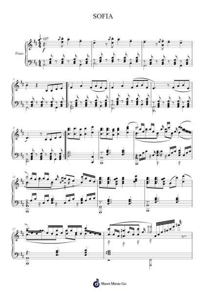 SOFIA Sheet Music by undefined-Arr.Thompze