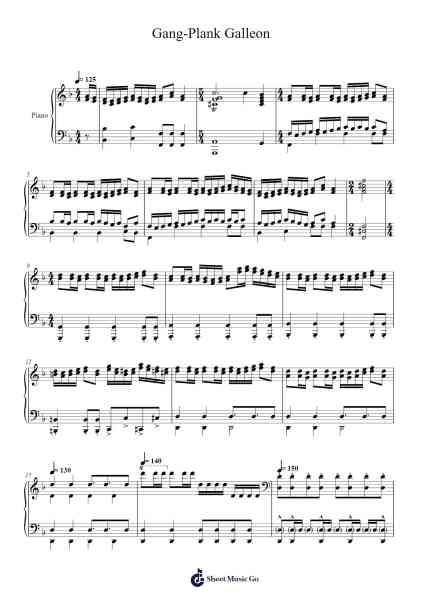 Gang-Plank Galleon Sheet Music by undefined-Arr.Temlouie Ramsjo