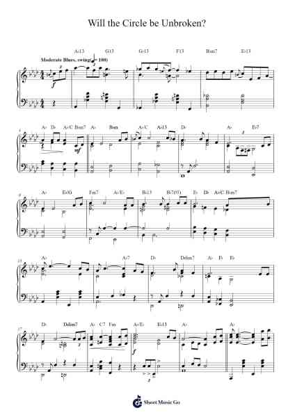 Will the Circle be Unbroken? Notenblatt von Charles H. Gabriel-Arr.Kelles