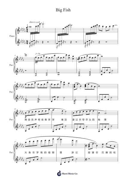 Big Fish Sheet Music by Lawthea Hoyvid-Arr.Hebart Timron