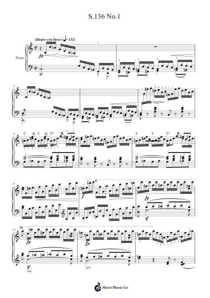 Études d'exécution transcendante, S.139: No. 1 Preludio