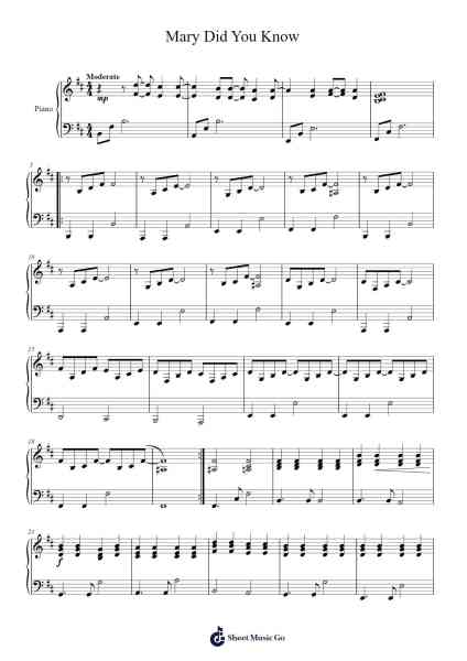 Mary Did You Know Sheet Music by Mark Lowry/Buddy Greene-Arr.Dysaul Beaze