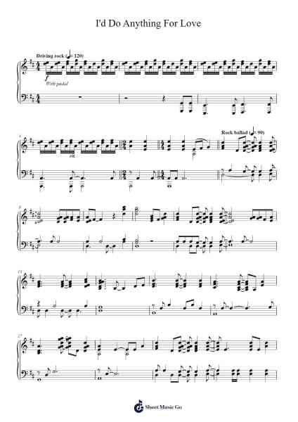 I'd Do Anything For Love Sheet Music by Jim Steinman-Arr.Hores