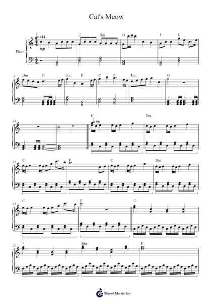 Cat's Meow Sheet Music by Arnie Roth-Arr.Jillcooke Murday