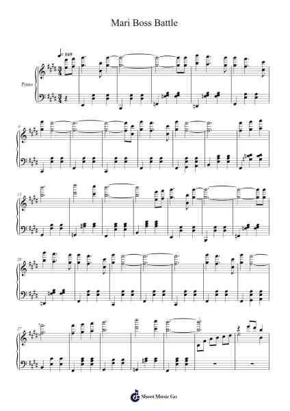 Mari Boss Battle Sheet Music by bo en-Arr.Keyjean Leighmuel