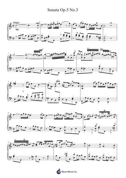 Sonata Op. 5 No. 3 in C Major Sheet Music by Arcangelo Corelli-Arr.Taykin Wertor