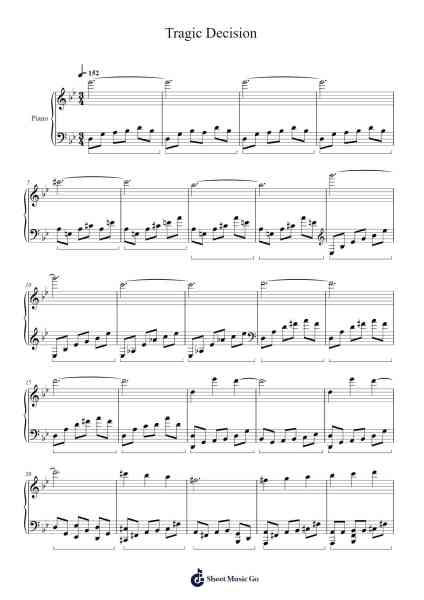 Tragic Decision Sheet Music by undefined-Arr.Hoyving