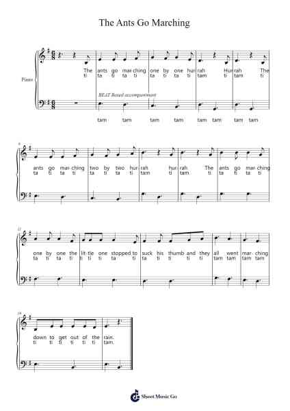The Ants Go Marching Sheet Music by Trad.-Arr.Larple