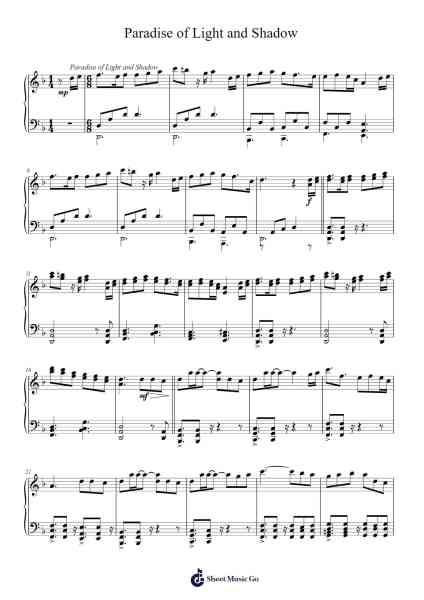 Paradise of Light and Shadow (Synchronicity 2) Sheet Music by -Arr.Clevestowe Walkyes