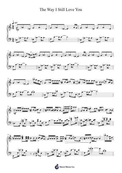 The Way I Still Love You Sheet Music by Reynard Silva-Arr.Oglet Kitcke
