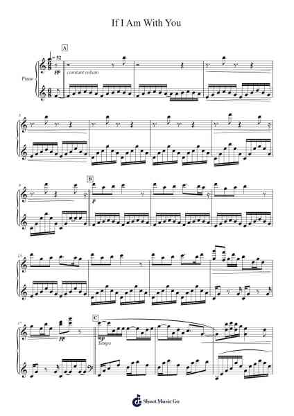 If I Am With You Notenblatt von Yoshimasa Terui-Arr.Kepnia Lilbohm