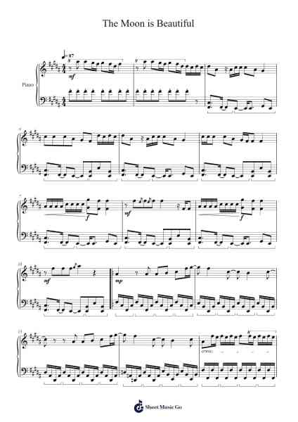 The Moon is Beautiful Sheet Music by &TEAM-Arr.Babmia