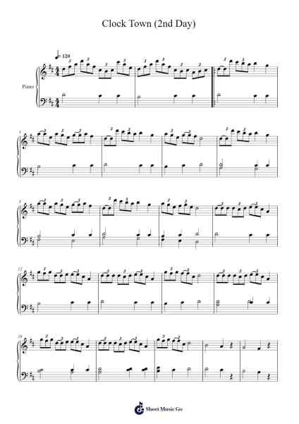 Clock Town (2nd Day) Sheet Music by Koji Kondo-Arr.Fitchnolds Hartewy