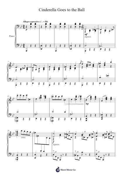 Cinderella, Op. 102: No. 1, Waltz: Cinderella Goes to the Ball Sheet Music by Sergei Prokofiev-Arr.Corsay Parhys
