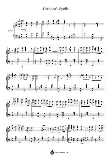 Grandpa's Spells Sheet Music by Jelly Roll Morton-Arr.Dannah Motfitch