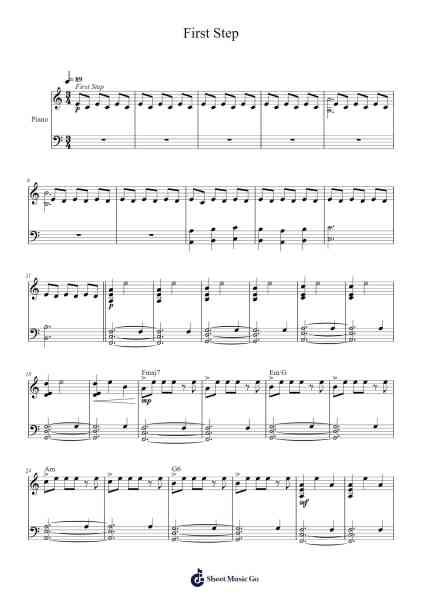 First Step Sheet Music by Hans Zimmer-Arr.Betrae Rooqe