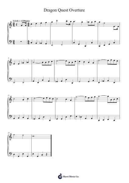 Dragon Quest Overture Sheet Music by Koichi Sugiyama-Arr.Leighborn